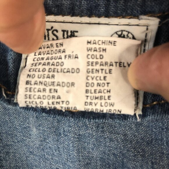 Vintage Way To Go Denim Vest Womens Large Noahs Ark Embroidered Animals 90s Rare - Picture 7 of 15